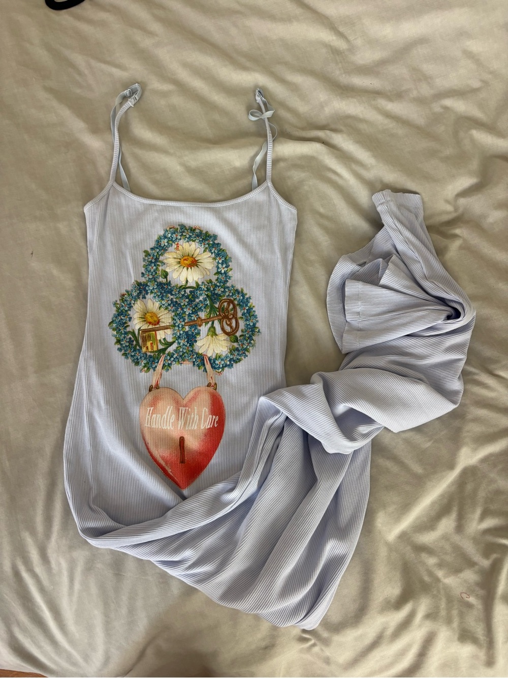 Boys Lie “Handle With Care” Floral Key & Heart Maxi Dress